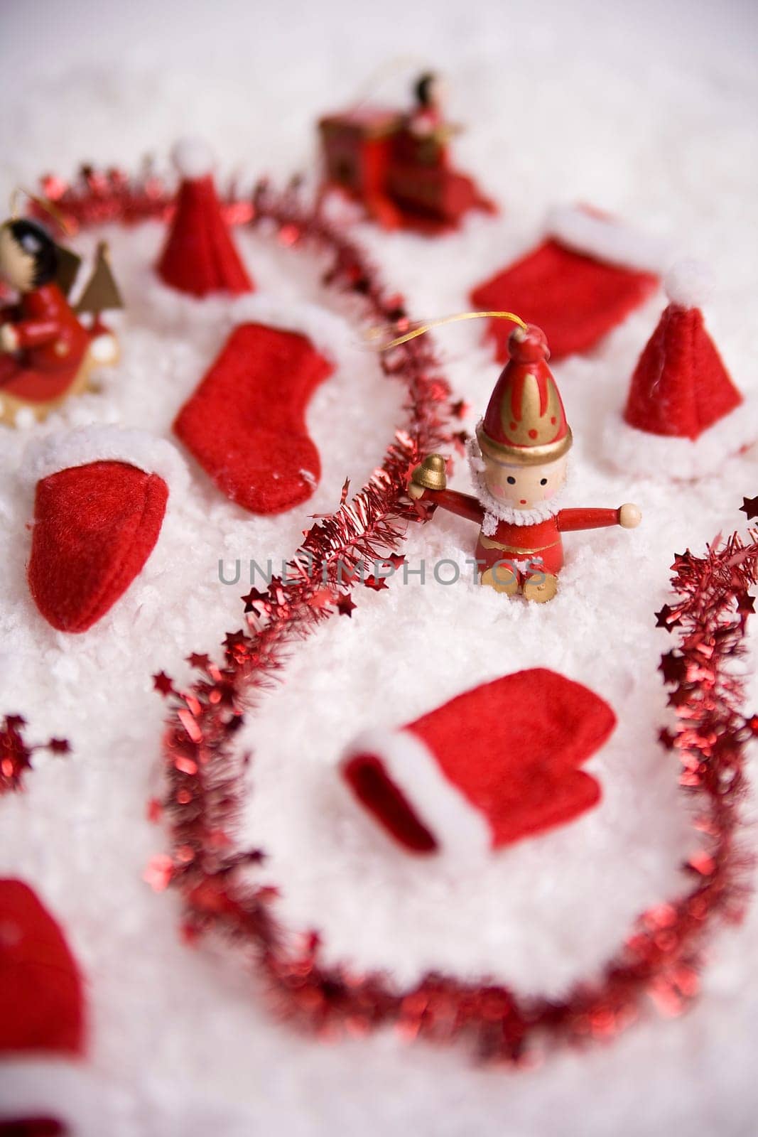 Santa Claus in the snow