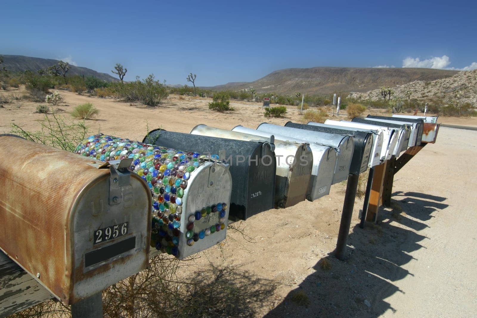 Mailboxes in solitude