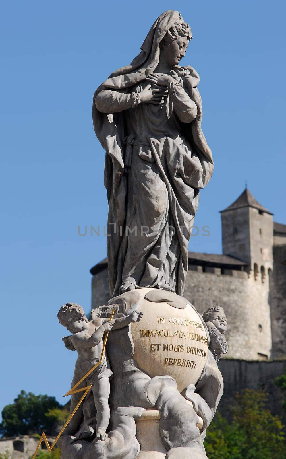 Salzburg statue of the Virgin Mary