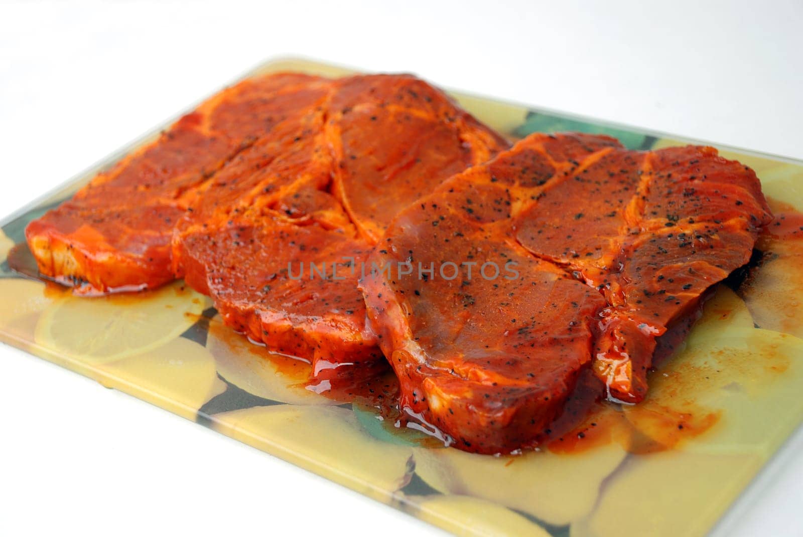 marinated neck steak