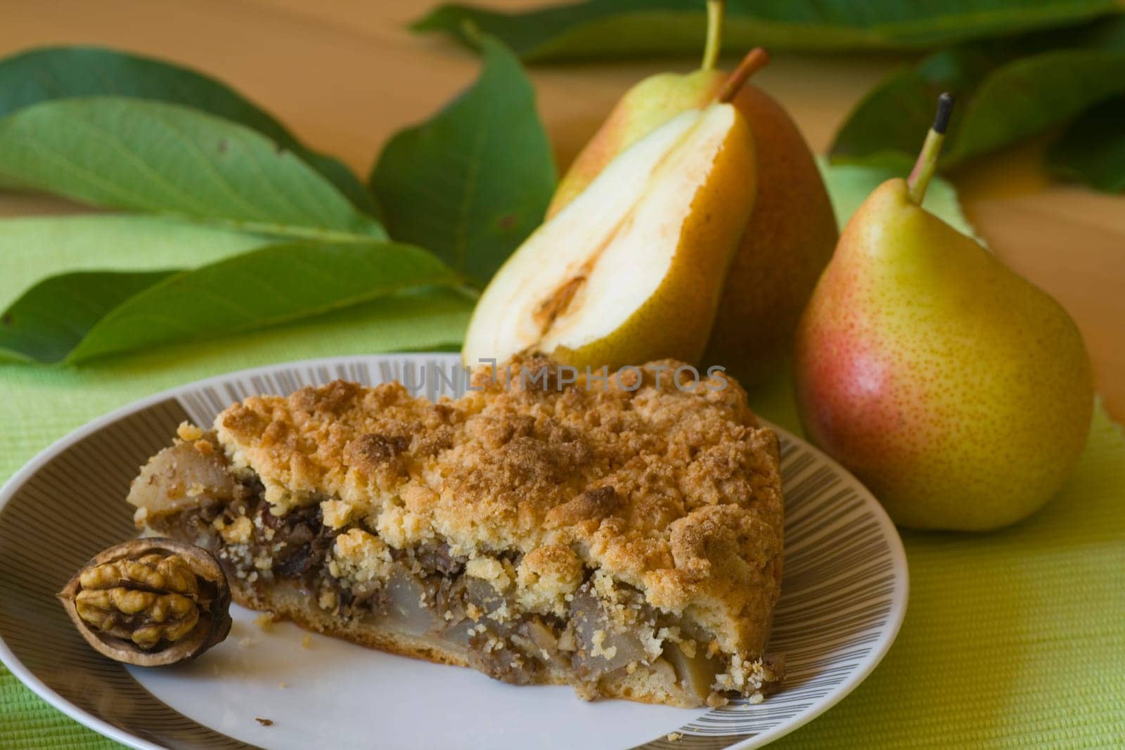 Pear Walnut Cake