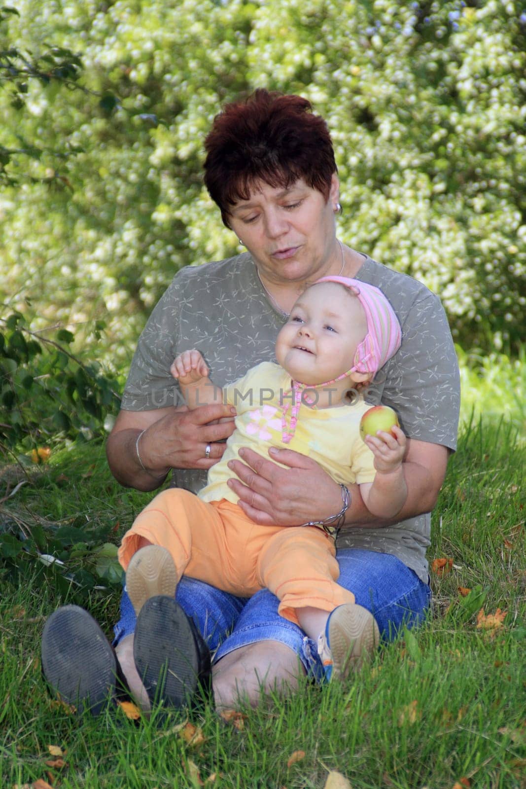 Grandma with grandson