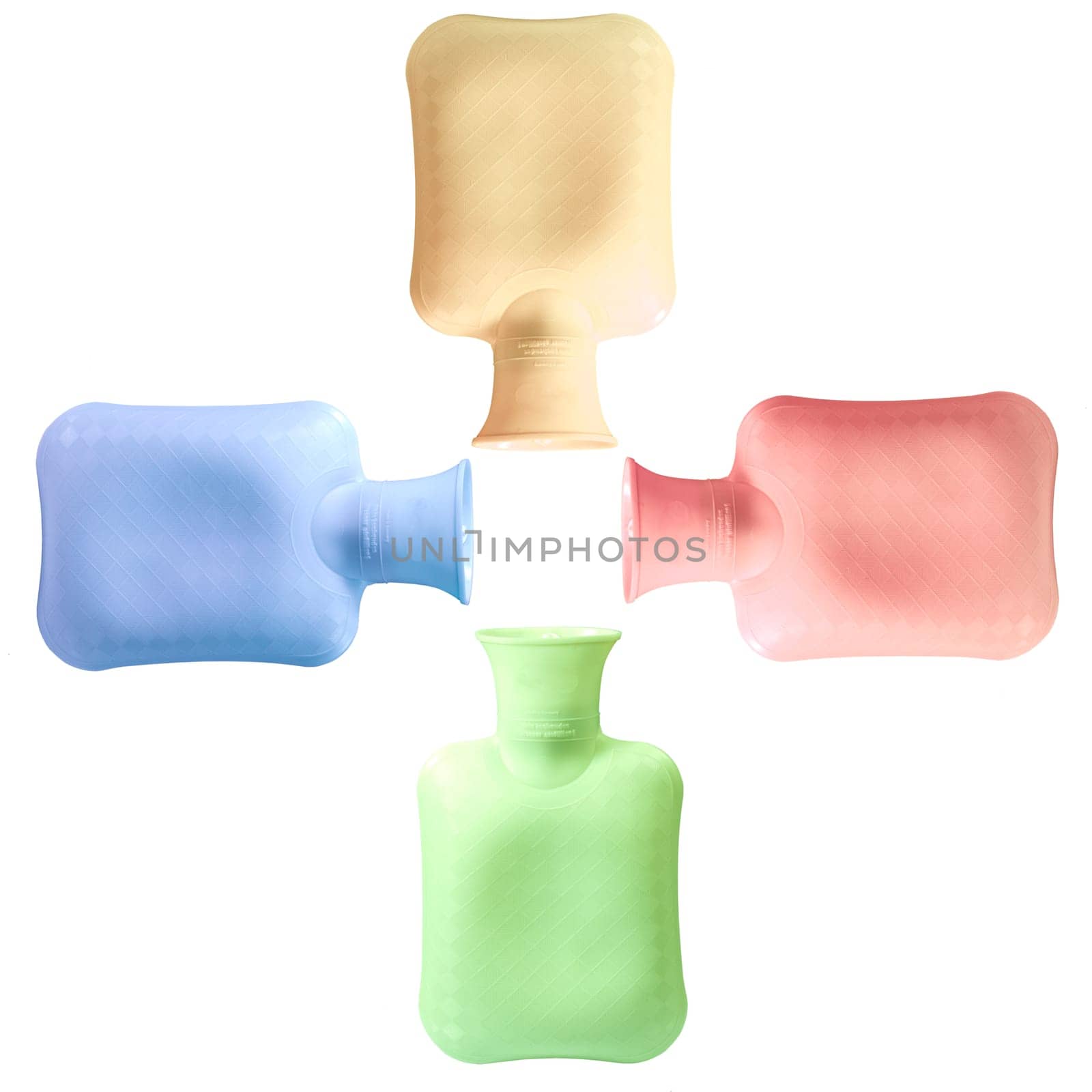 Four hot water bottles