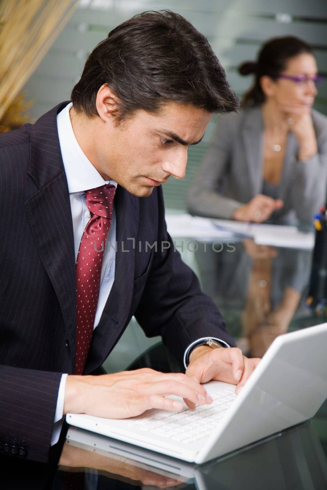 People at work