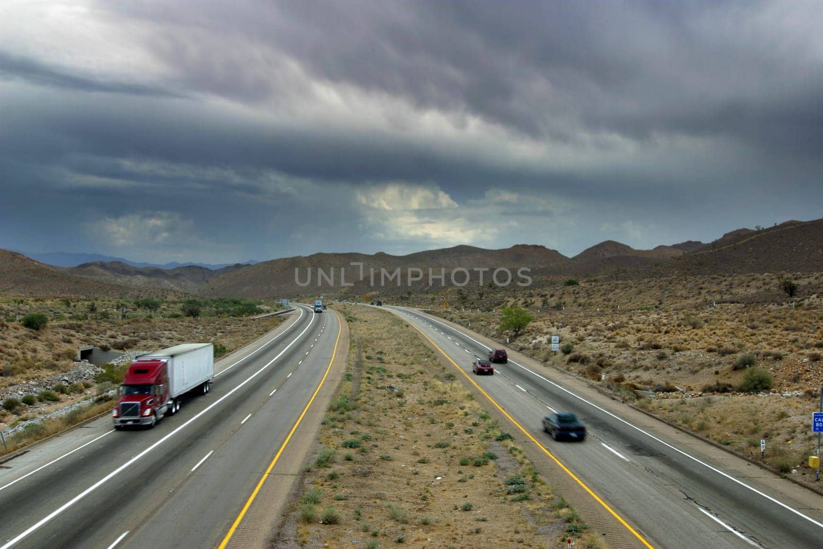 Highway through the mountains