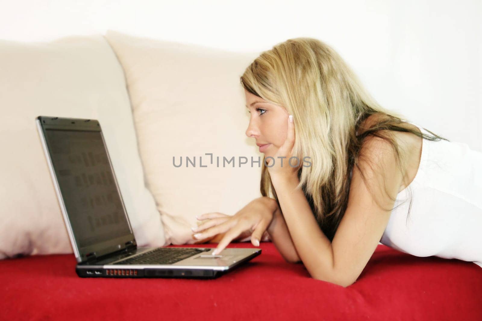 Young woman with laptop