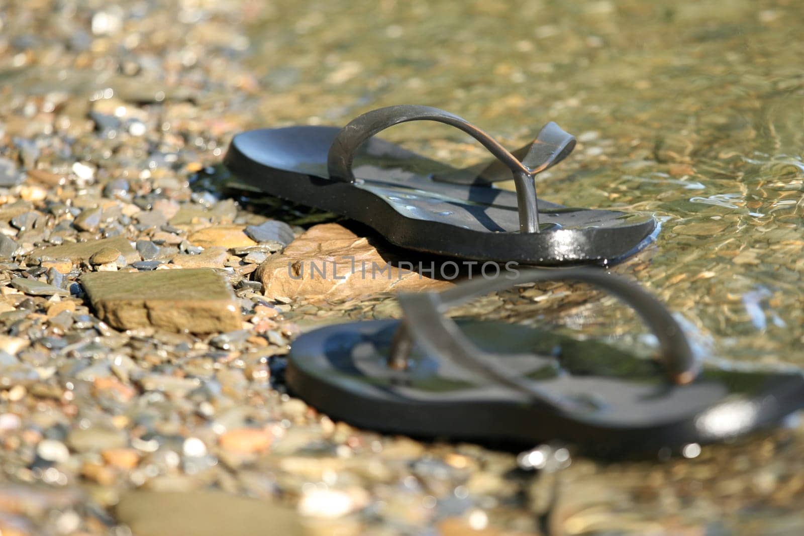 Flip-flops on the beach