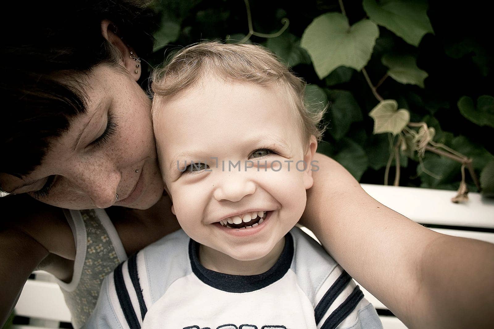 Mom and son