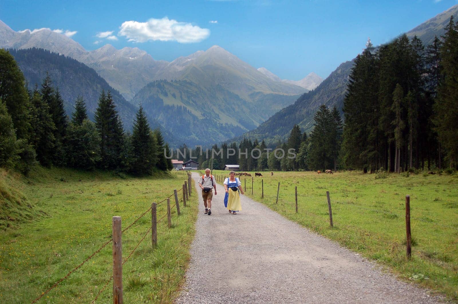 Traditional costume walk