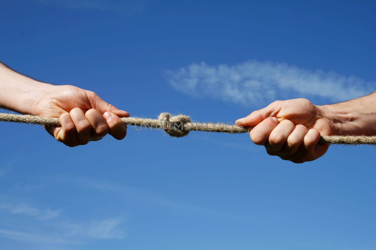Rope with knots