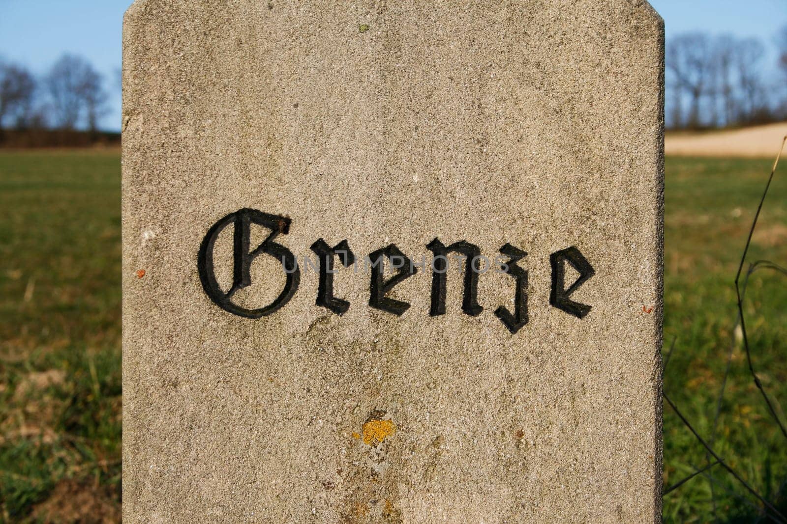Border - old boundary stone