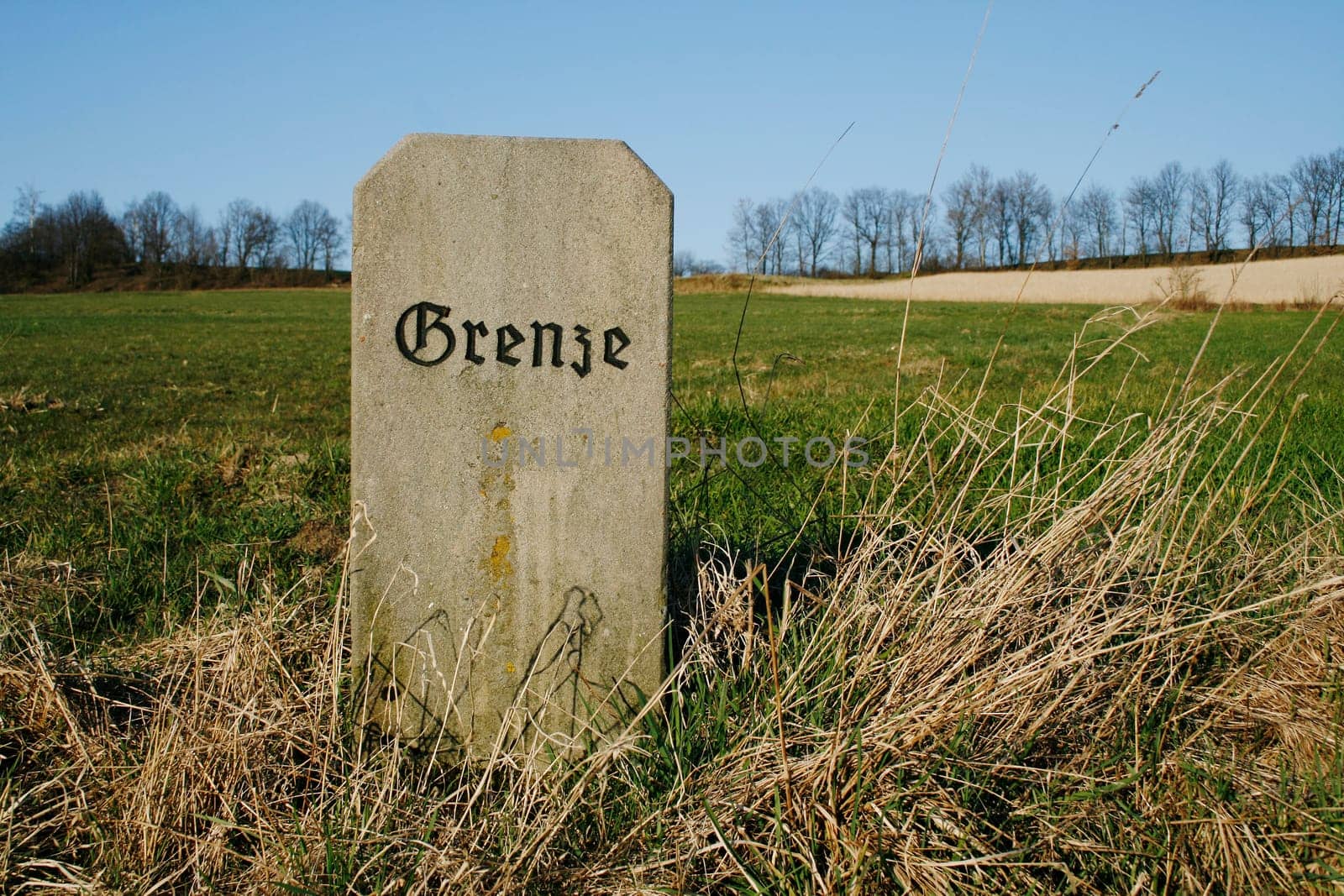 Border - old boundary stone