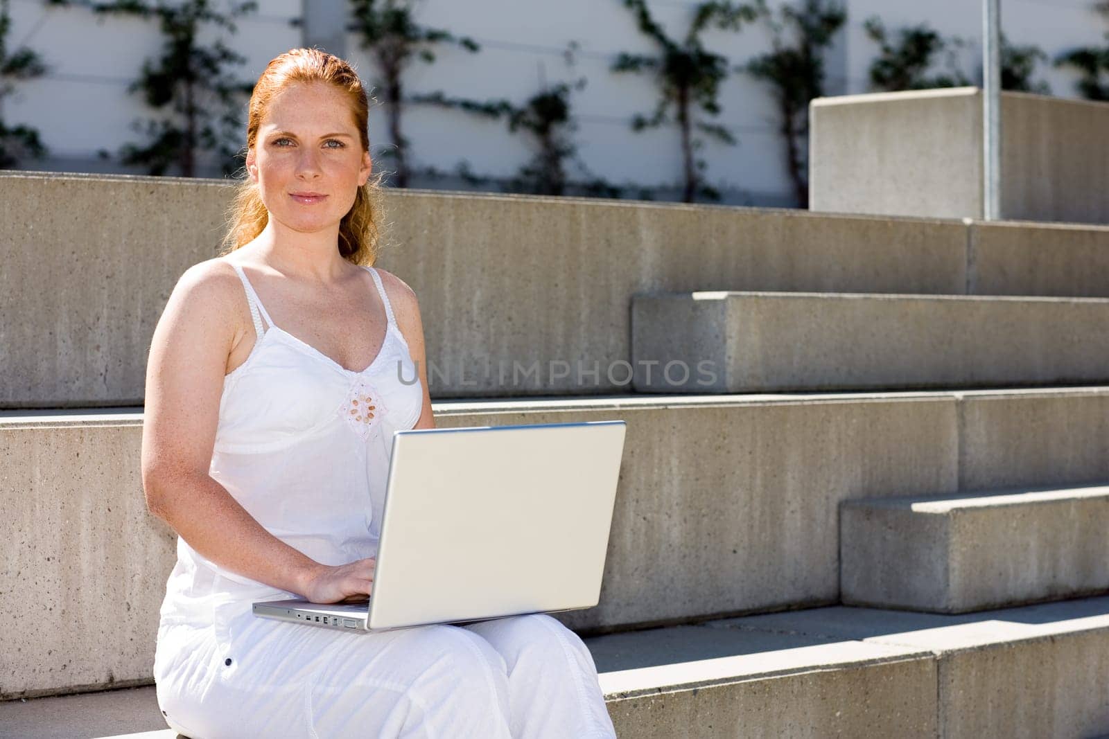 Notebook on lap
