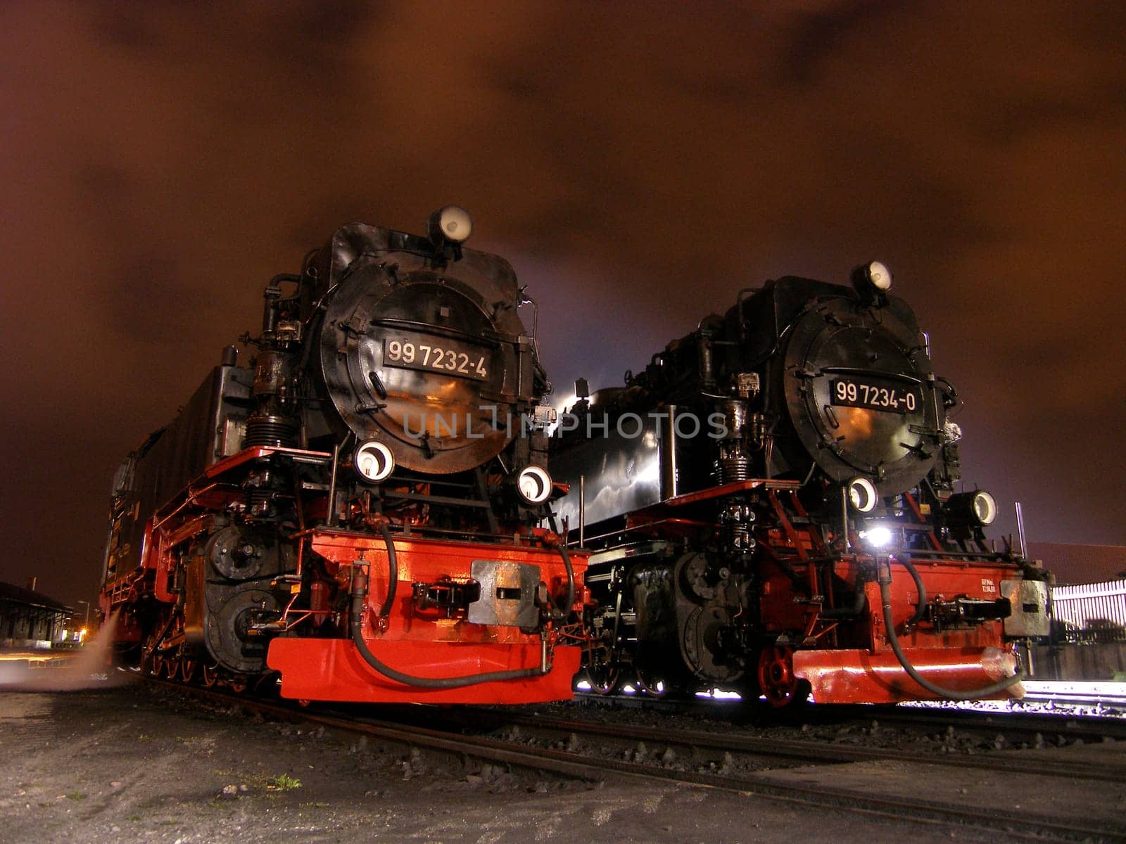 2 locomotives of the Harz Narrow Gauge Railway.