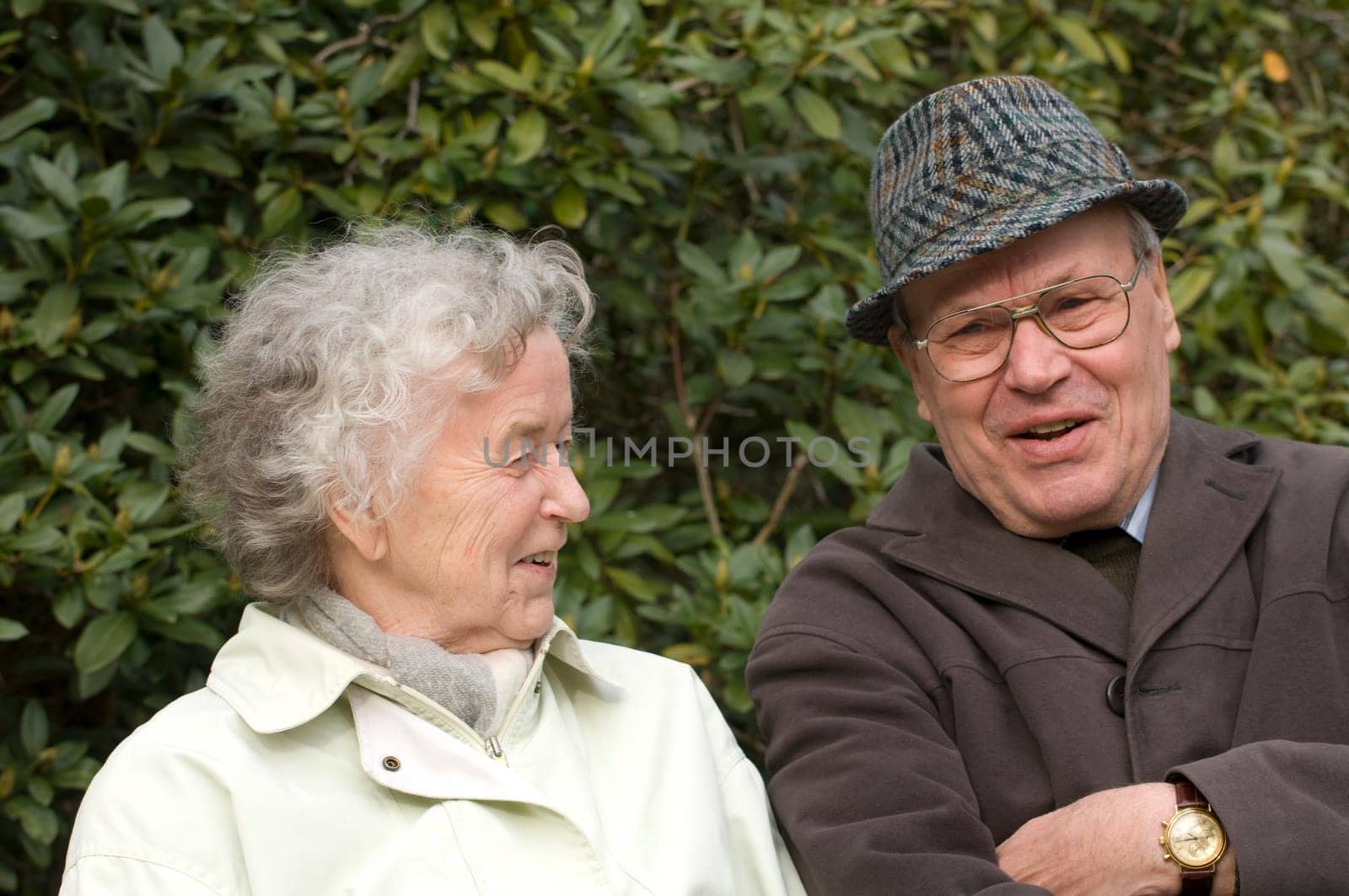 Happy retired couple