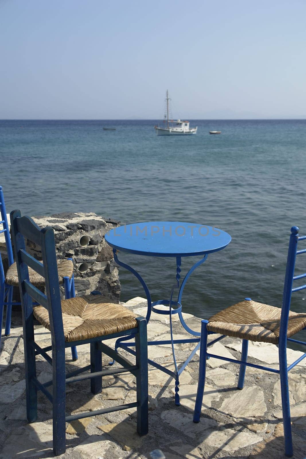 Greek taverna by the sea