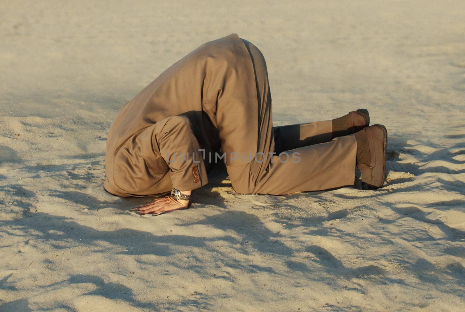 Burying one's head in the sand