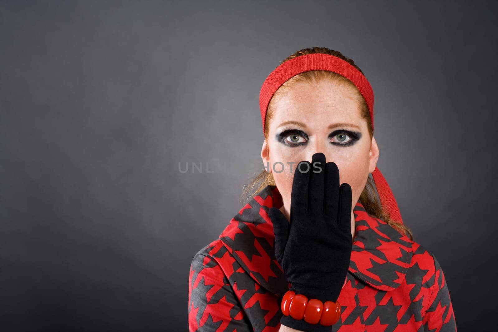 Astonished woman