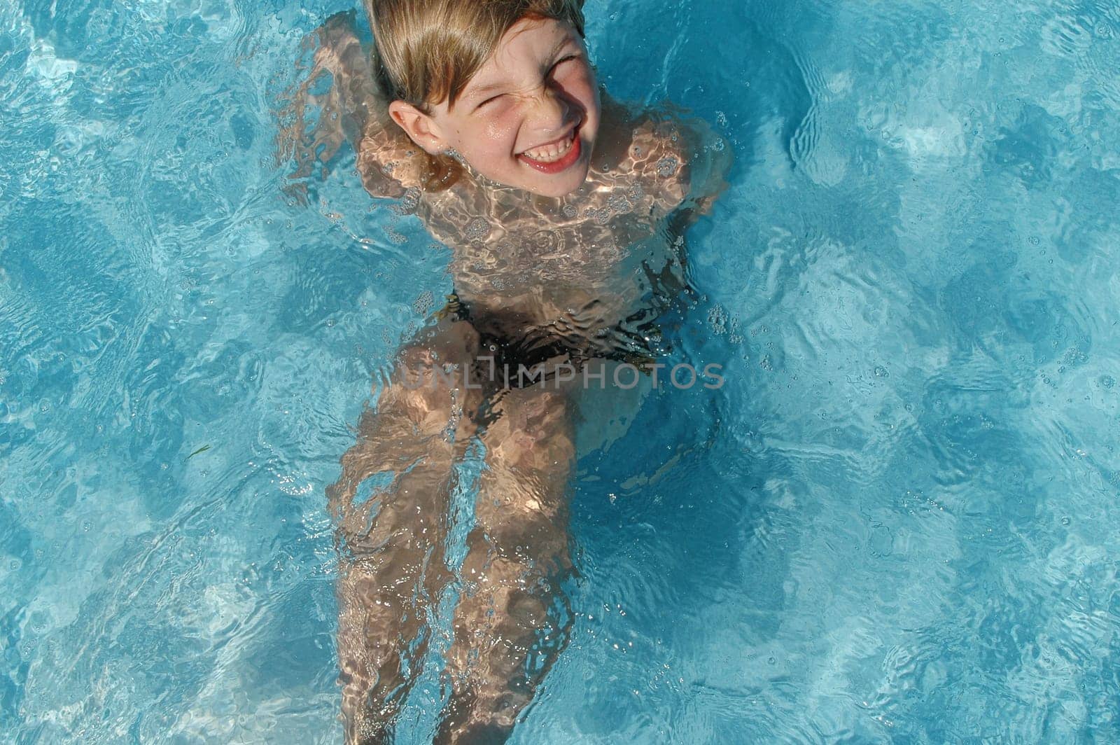 Fun in the garden pool