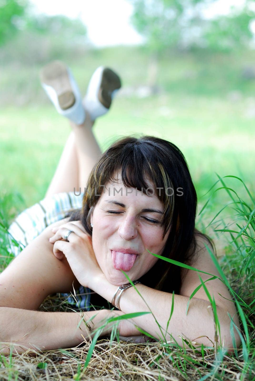 Young woman in the grass