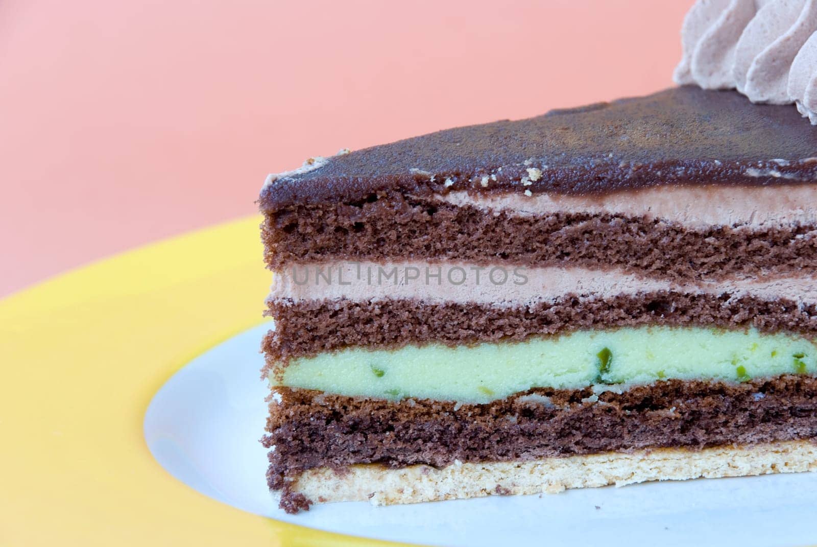 Pistachio Marzipan Chocolate Cake