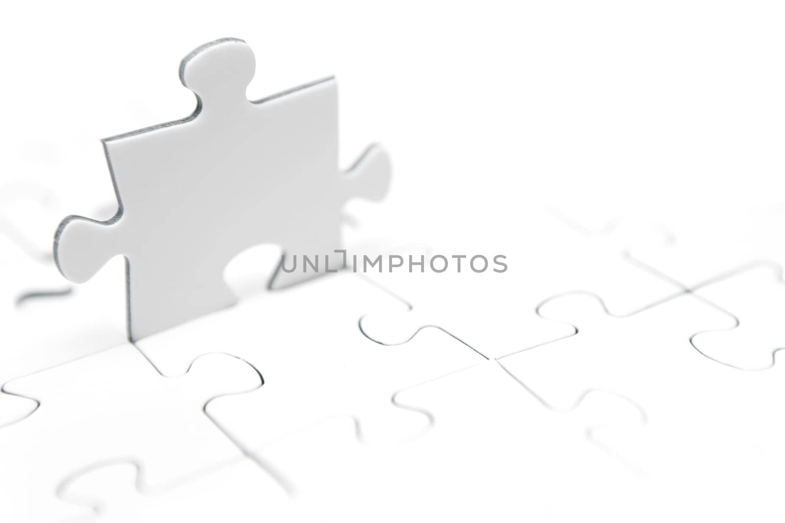 Standing puzzle piece