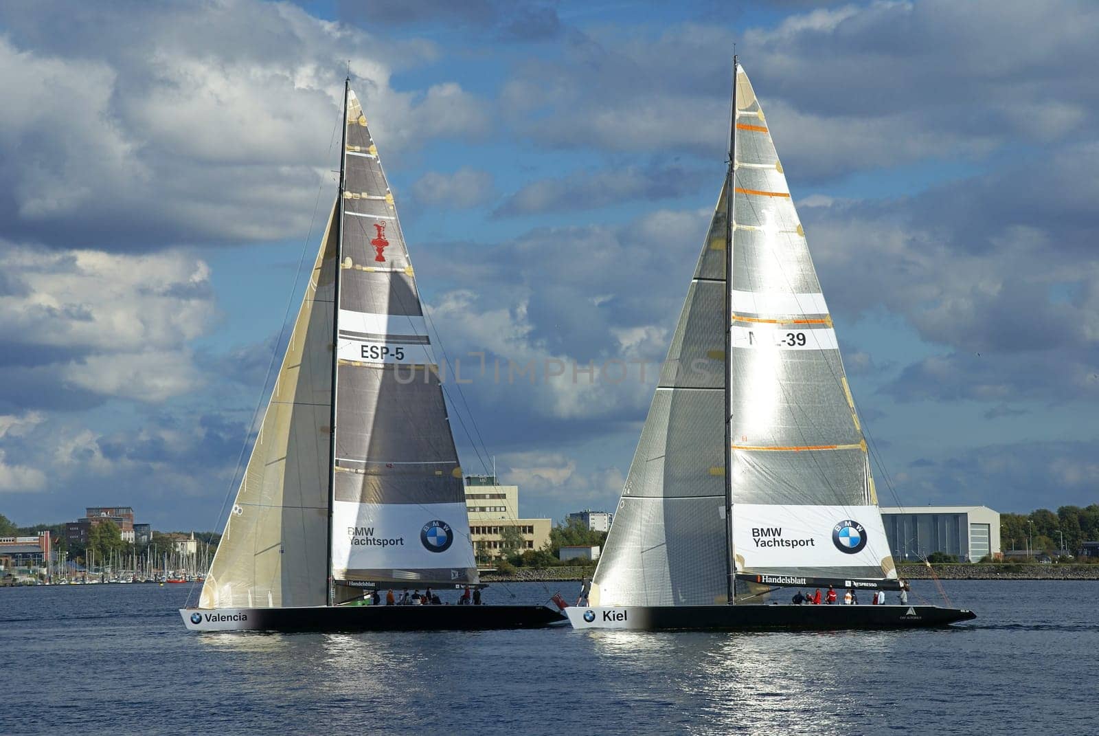 Cup sailor on the Kiel Fjord