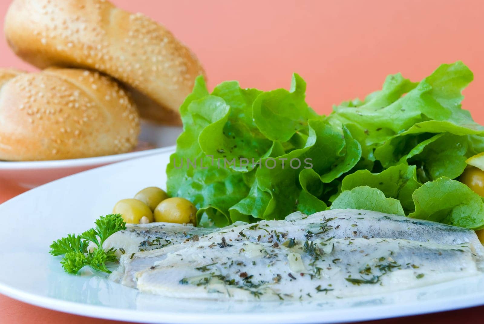 Young herring matjes,marinated with sauce