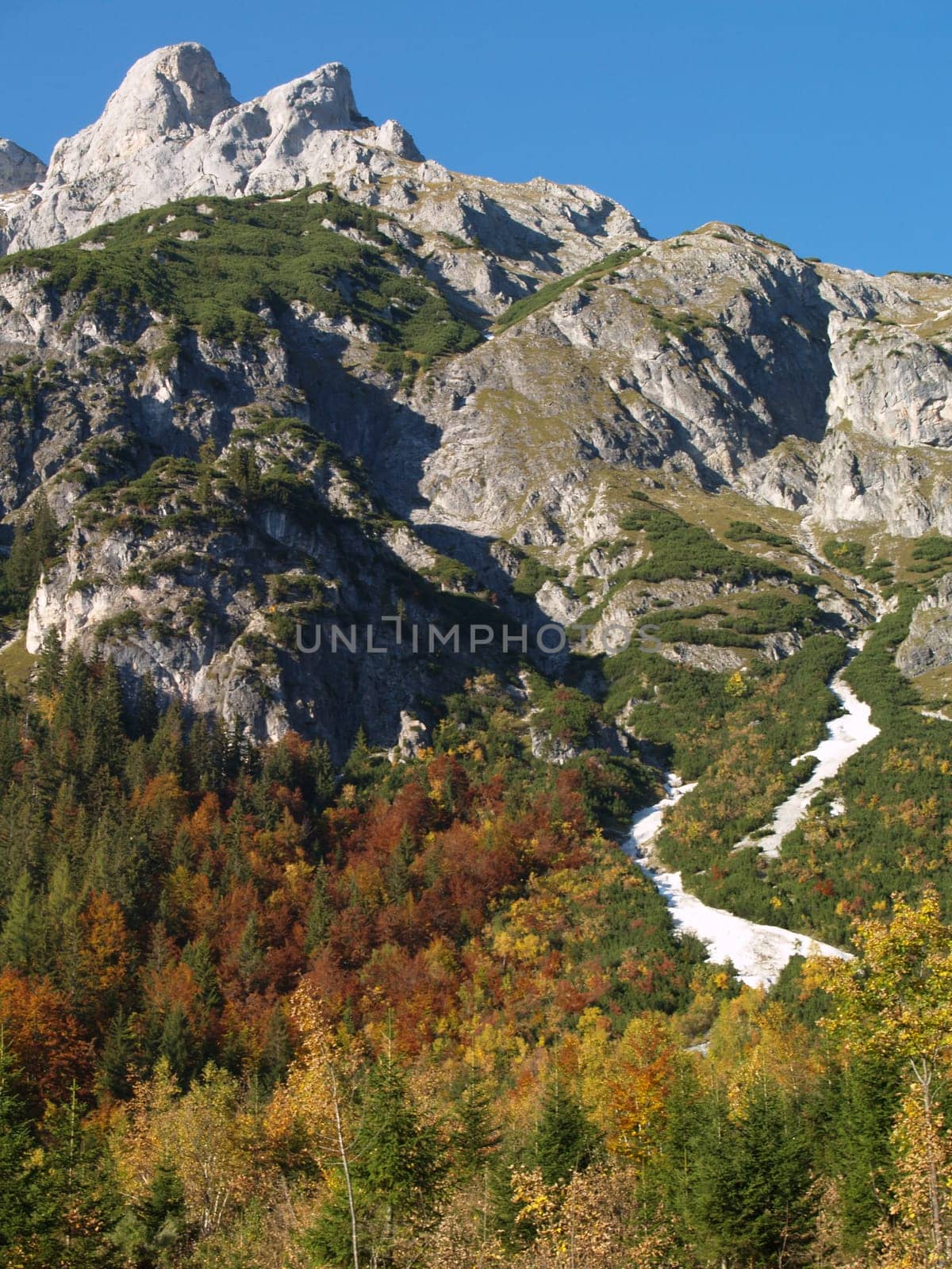 Mountain landscape in autumn