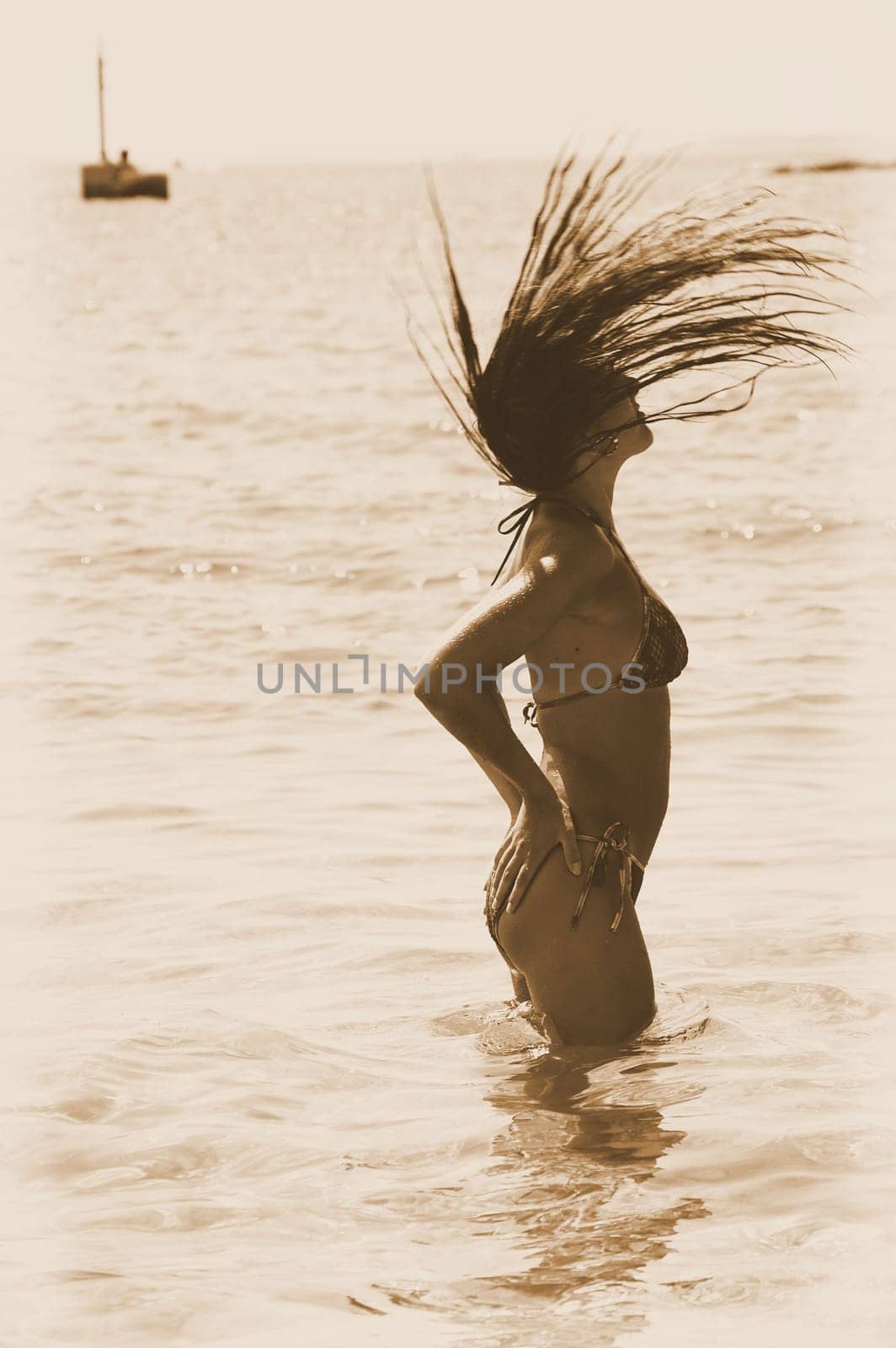Wet hair