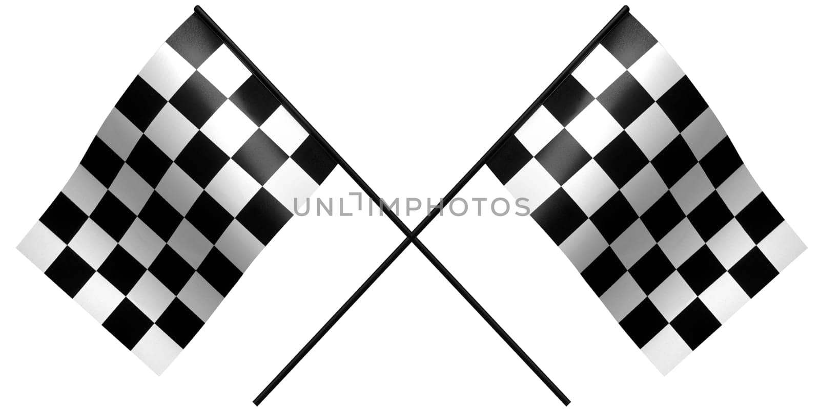 Crossed checkered flags