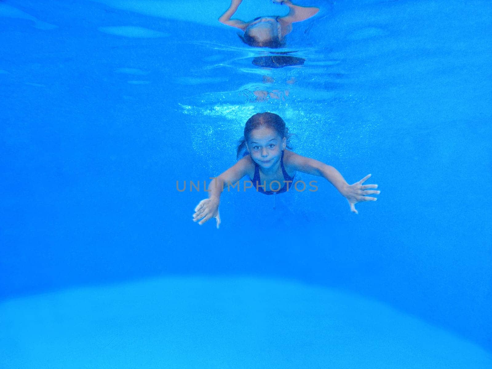 My niece Lisa in the pool.