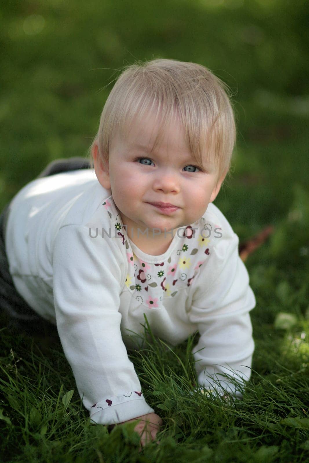 Baby crawling