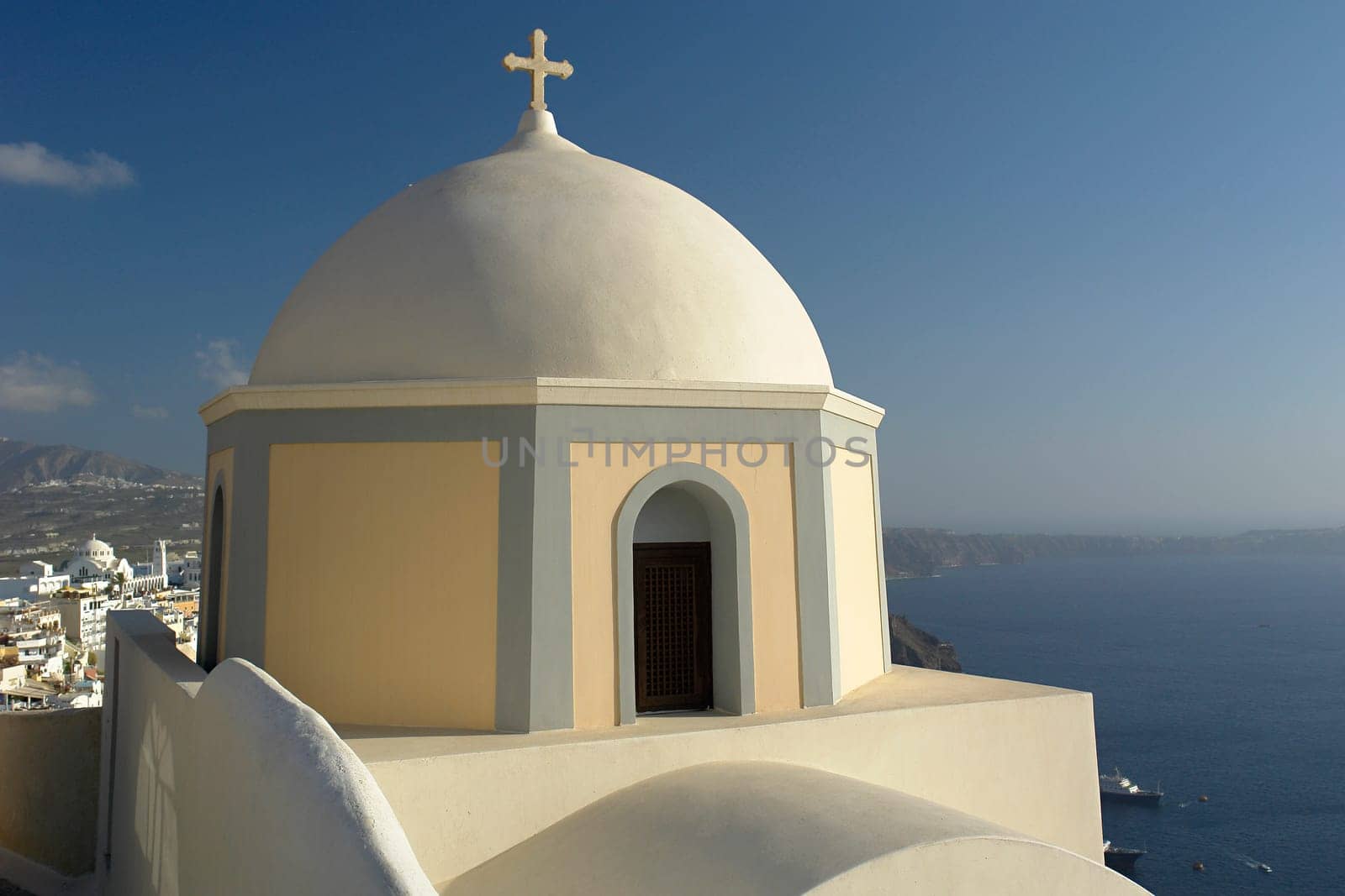 Small basilica in Santorini