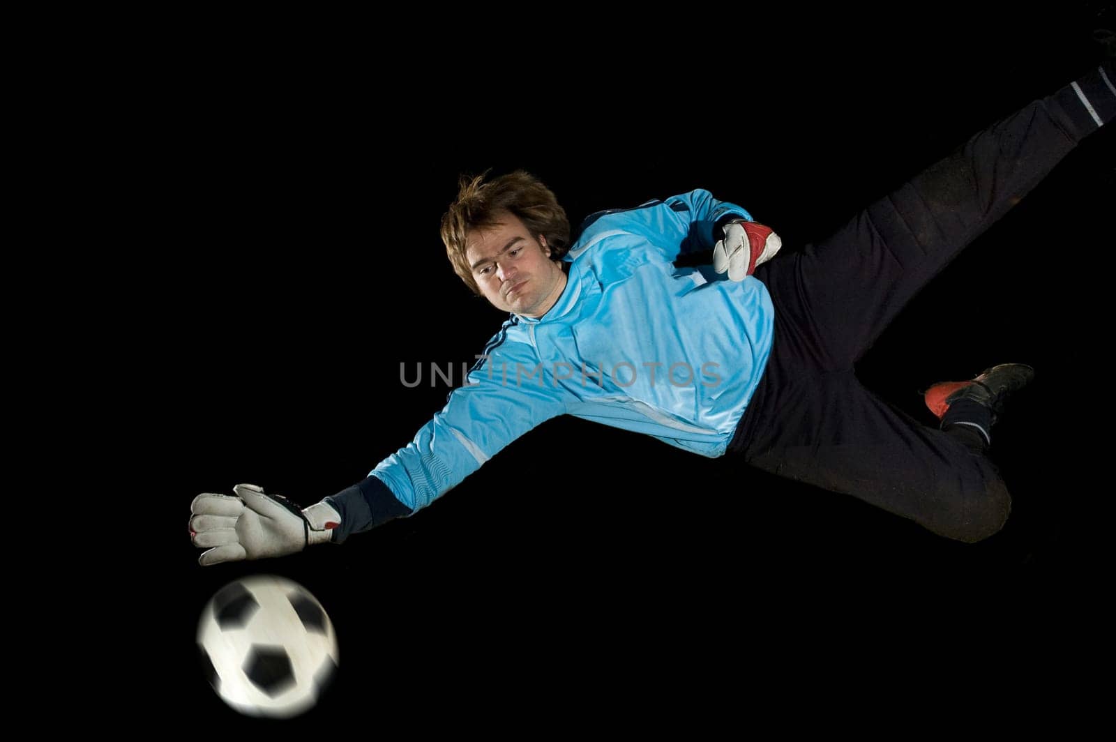 Goalkeeper on the jump