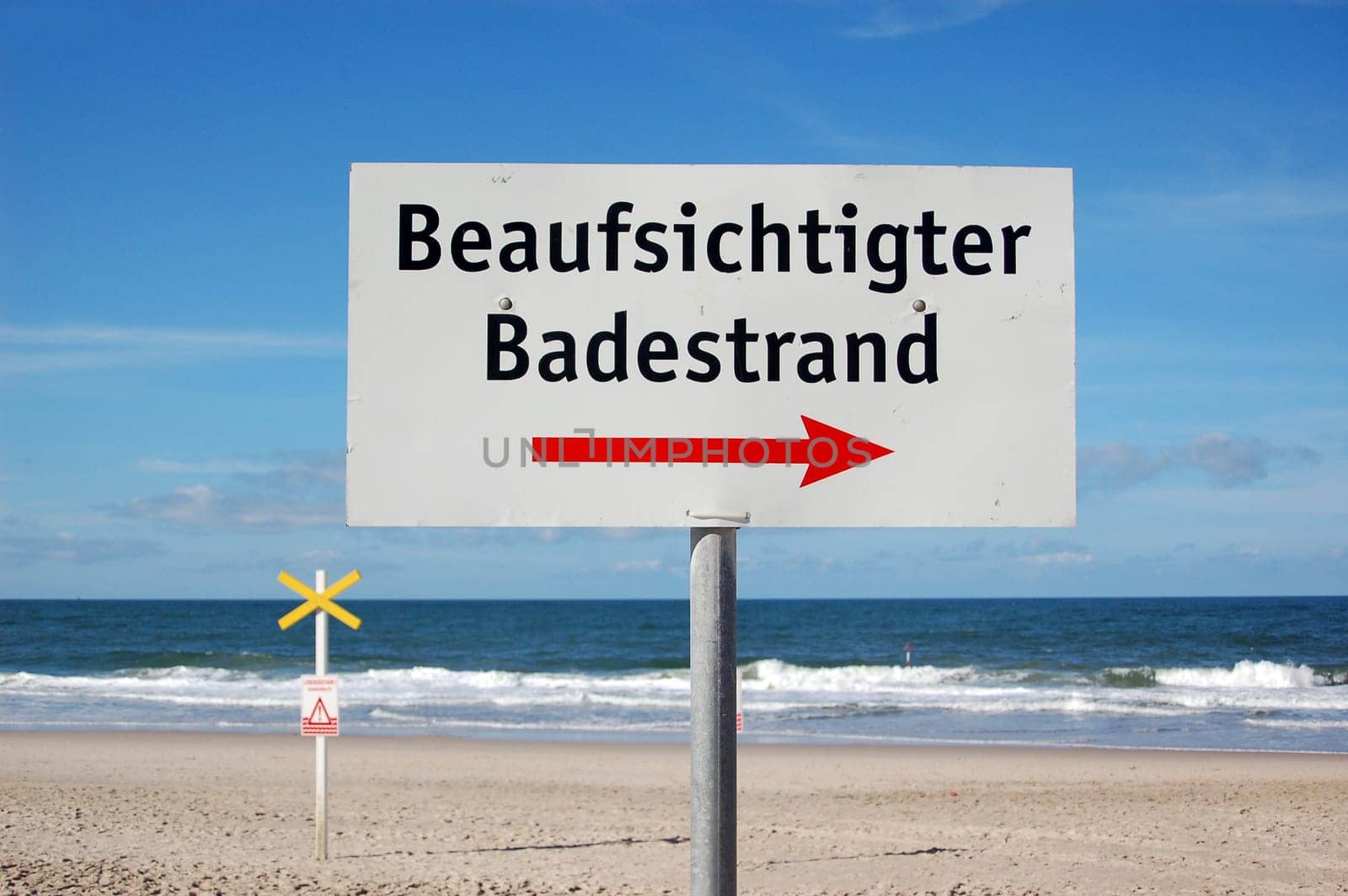Supervised beach