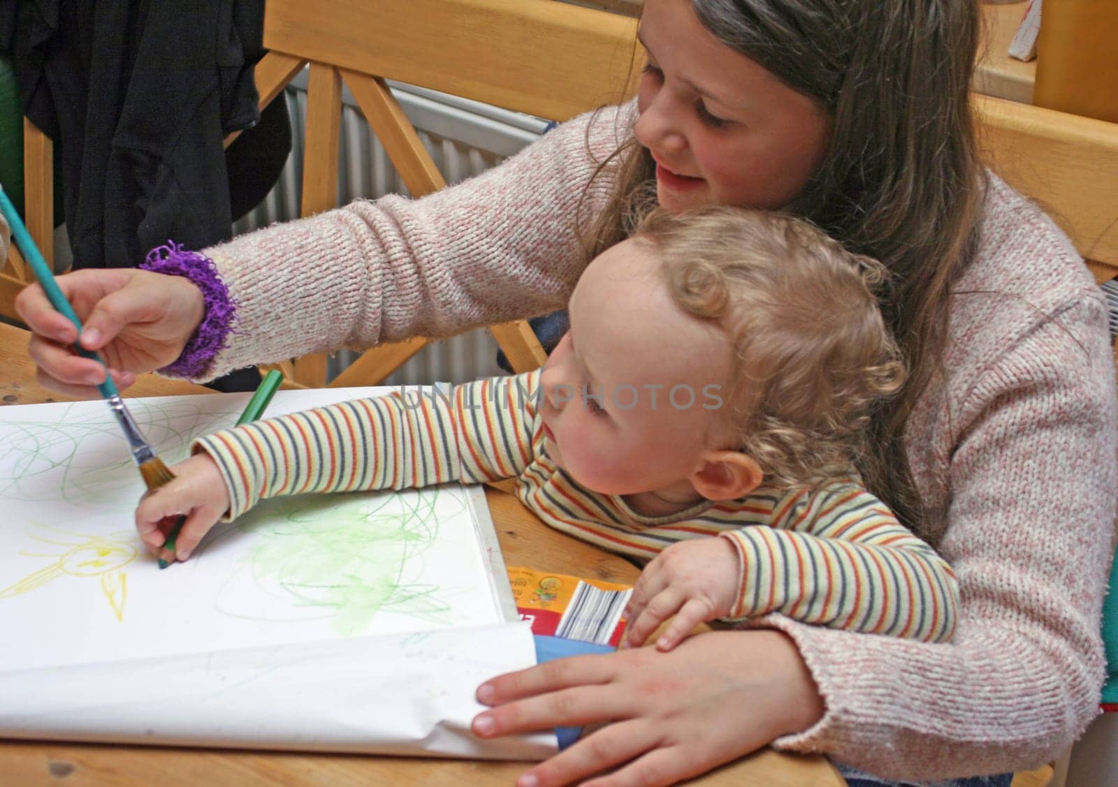 Children painting