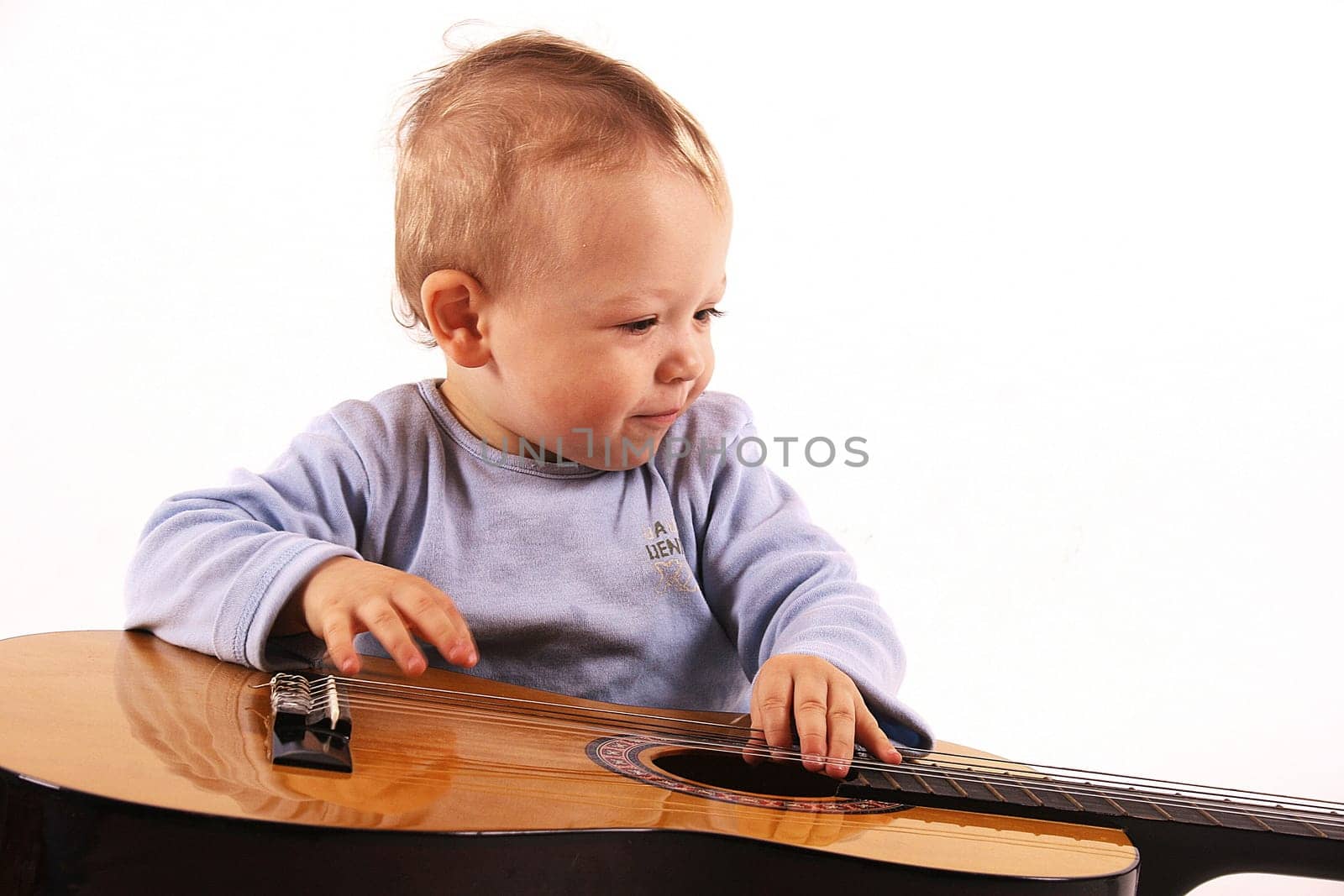 Child with guitar