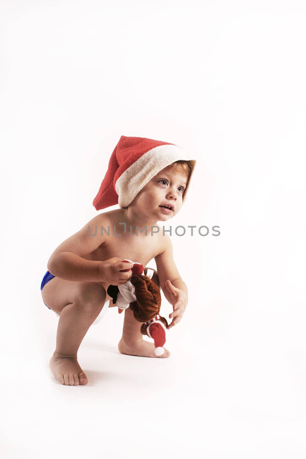 Child with santa hat