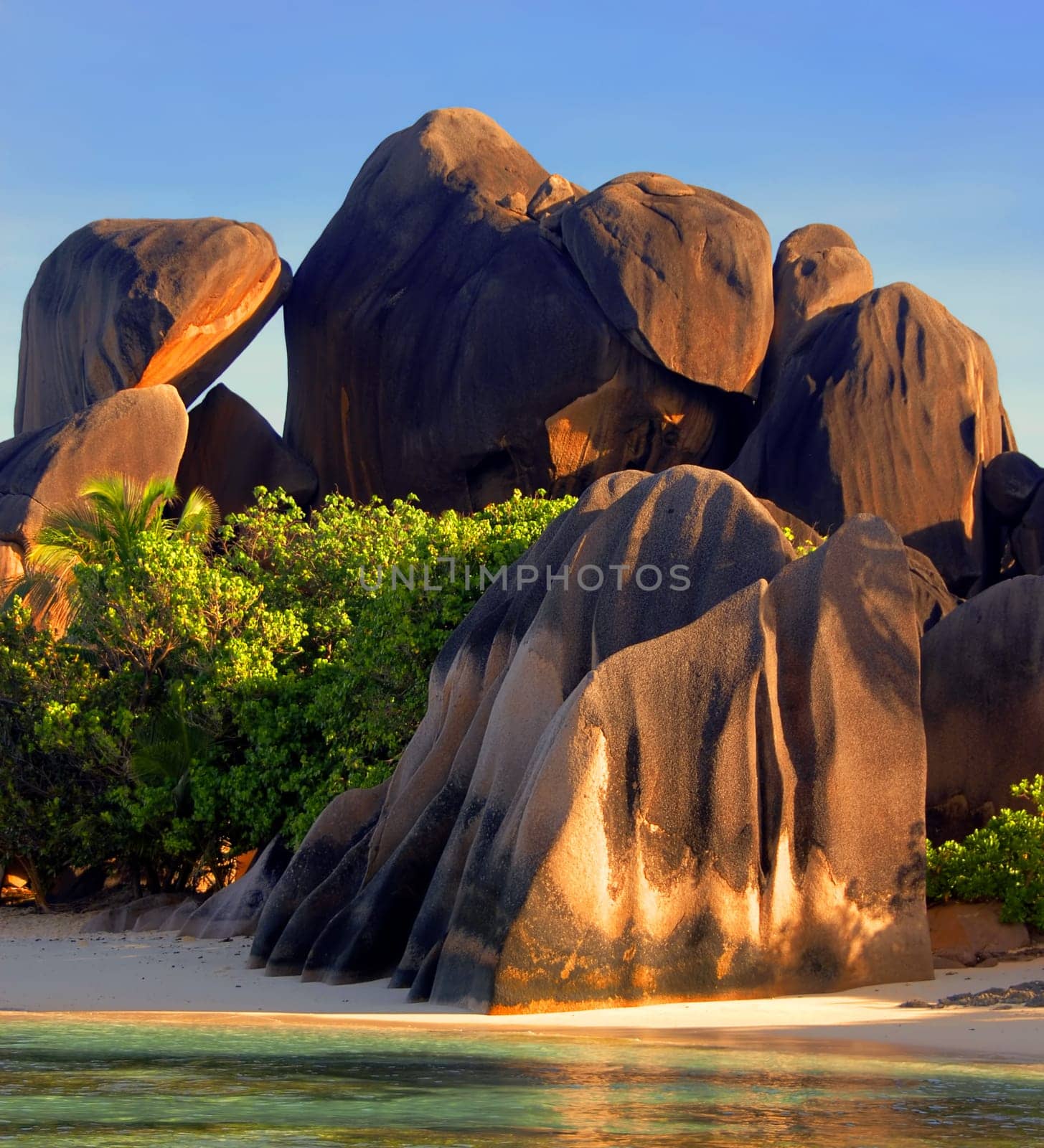 taken at Anse Source d'Argent on La Digue in the late evening light
