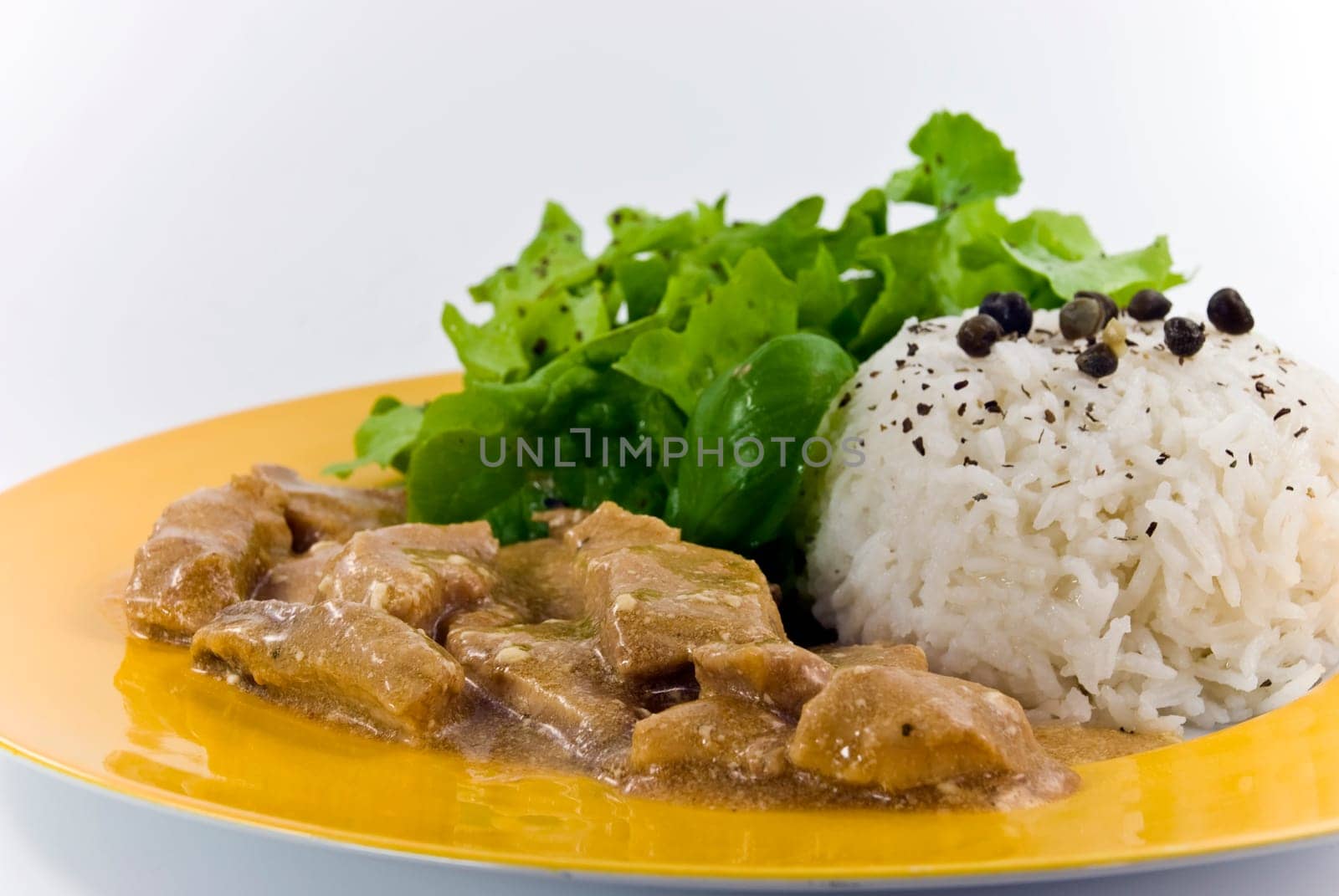 Gourmet sliced meat with rice 6