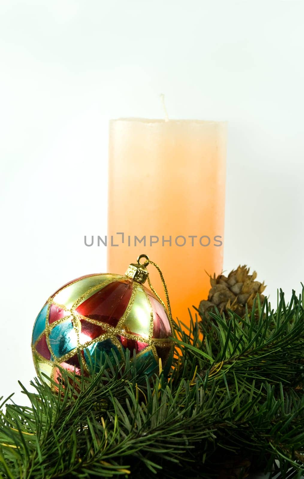 Christmas decorations with Christmas tree