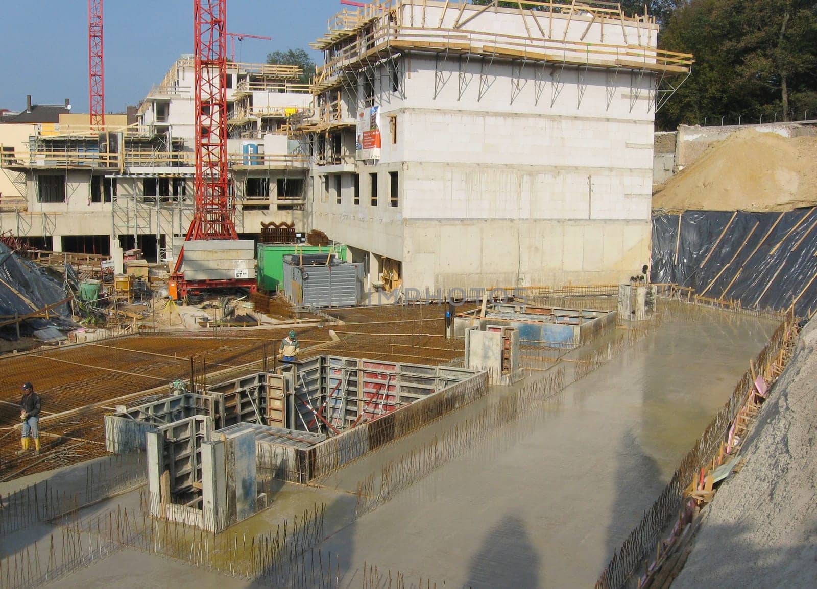 Large-scale construction site