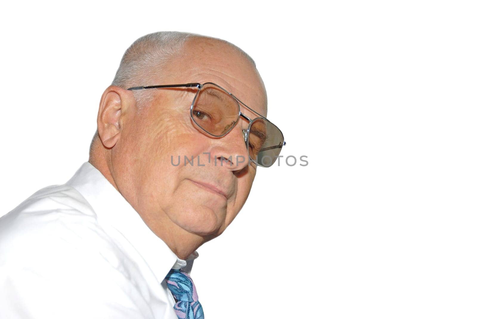Senior with glasses