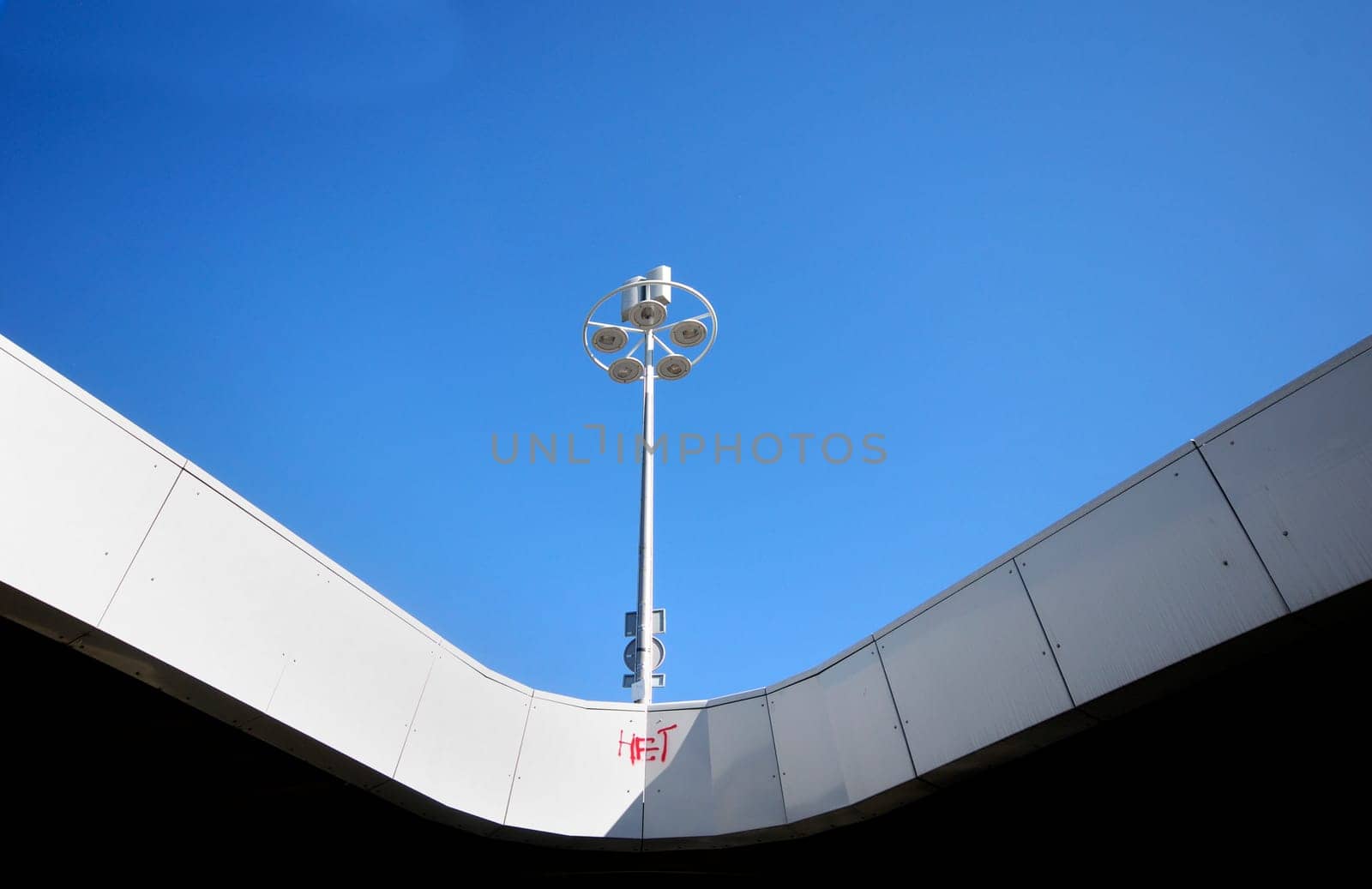 Street lamp on a bridge