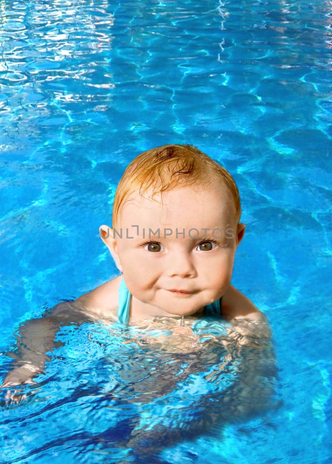 Baby swimming