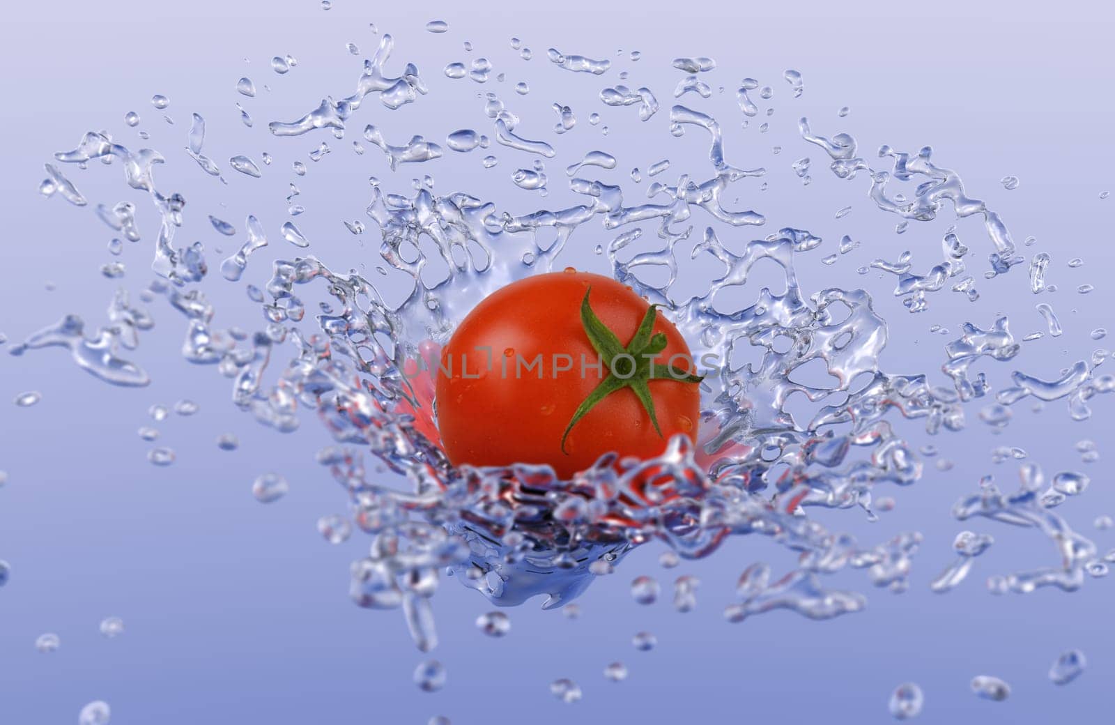 Tomato in water
