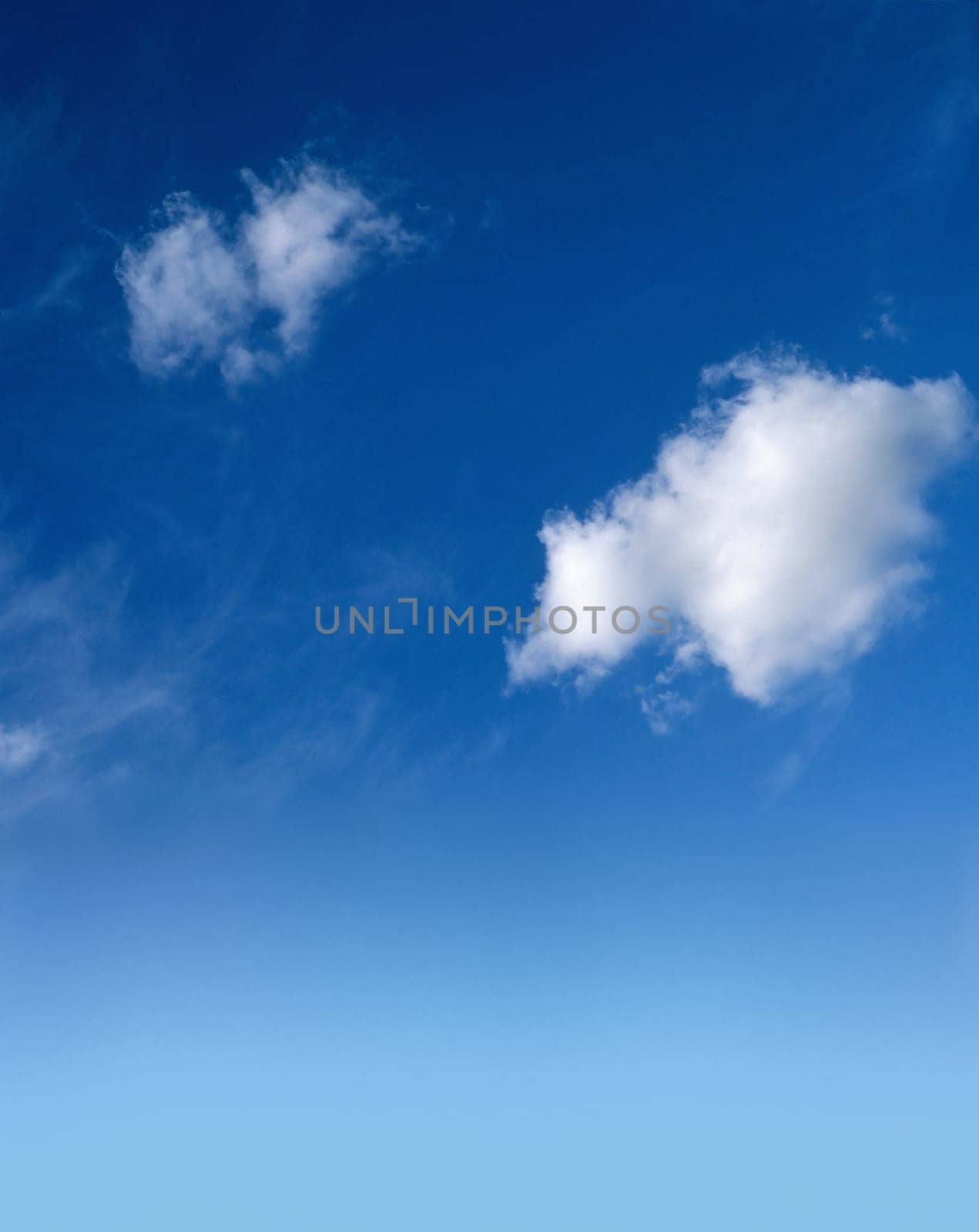 blue sky small clouds