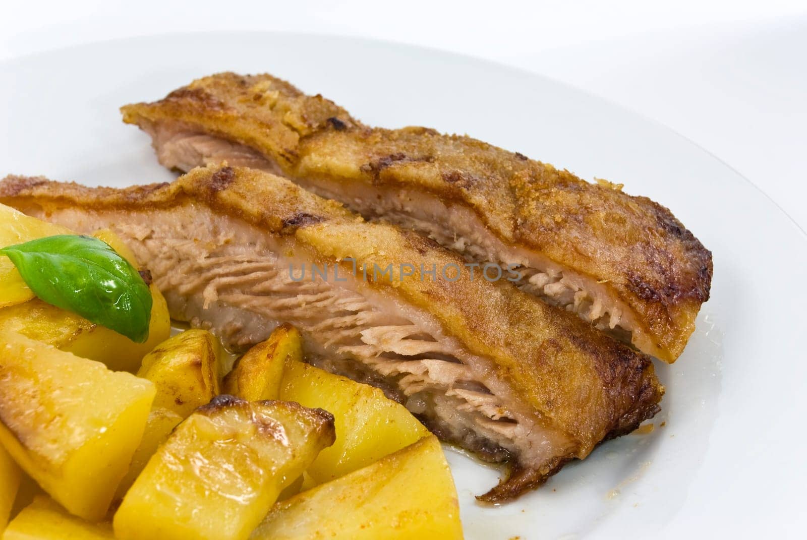 Roasted pork slices