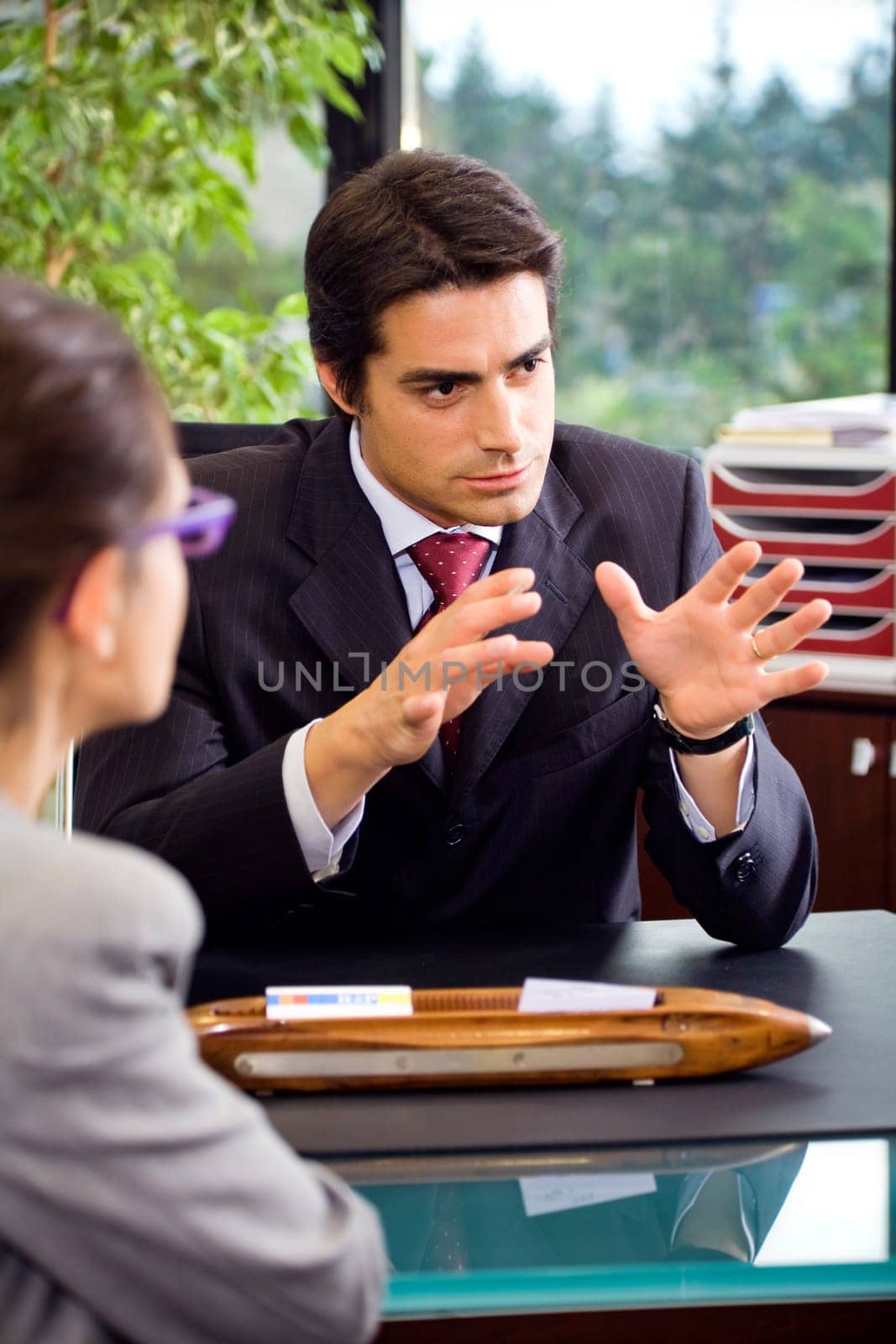 People at work
